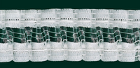 Gardinenband Faltenband Flausch Smokfalte 55mm transparent 1