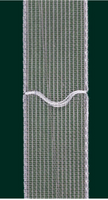 Gardinenband Raffrolloband mit Kettschlaufe transparent Breite 18mm