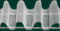 Gardinenband Wellenband Olymp mit Schlaufen volltransparent 1