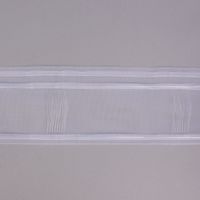 Gardinenband Wellenband Olymp mit Schlaufen volltransparent 1
