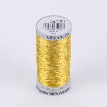 Nähgarn Stickgarn Metalleffekt-Faden Farbnr. 7007 dunkelgold 500 Meter/Spule