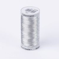 Nähgarn Stickgarn Metalleffekt-Faden Farbnr. 7009 silber 500 Meter/Spule