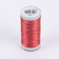 Nähgarn Stickgarn Metalleffekt-Faden Farbnr. 7014 rostrot 500 Meter/Spule