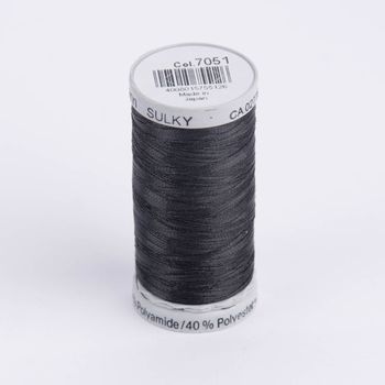 Nähgarn Stickgarn Metalleffekt-Faden Farbnr. 7051 anthrazit 500 Meter/Spule