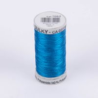 Nähgarn Stickgarn Metalleffekt-Faden Farbnr. 7052 aquablau 500 Meter/Spule