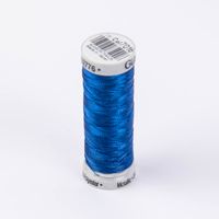 Metalleffekt-Faden Metallic Farbnr. 7016 royalblau 200 Meter/Spule