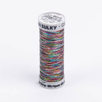 Metallic-Effektgarn Stickgarn Metalleffekt-Faden Farbnr. 6045 multicolor 200 m