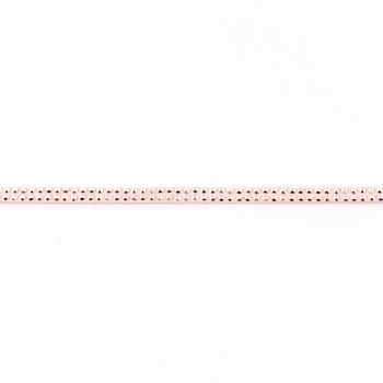 Wildleder Imitat Band rosa mit silber farbigen Glitzer Steinen Meterware Breite: 0,5cm