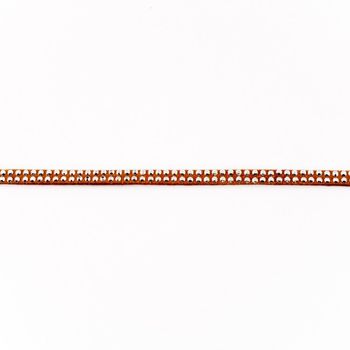 Wildleder Imitat Band hellbraun mit silber farbigen Glitzer Steinen Meterware Breite: 0,5cm