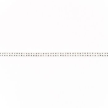 Wildleder Imitat Band weiß mit silber farbigen Glitzer Steinen Meterware Breite: 0,5cm