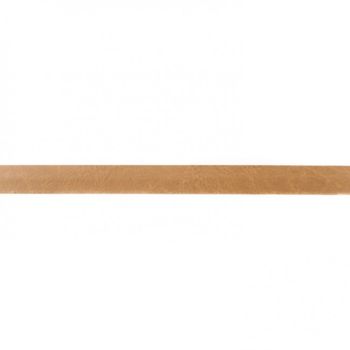 Schrägband Kunstleder hellbraun Breite: 1,5cm