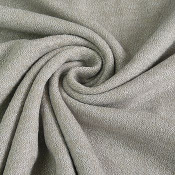 Strickjersey mit Glitzereffekt silbergrau 140cm