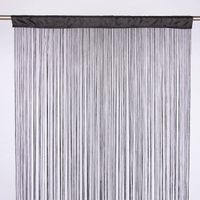 Fadenvorhang Türvorhang Fadengardine 100x250cm Waterfall schwarz