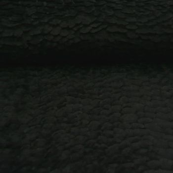 Fell Kunstfell Wellen schwarz