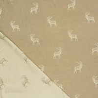 34674-Dekostoff-Hirsch-beige-sand-140cm-Hoehe.jpg Dekostoff Wendestoff Hirsch beige sand 140cm Höhe