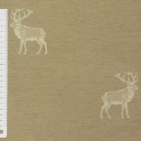34674-Dekostoff-Hirsch-beige-sand-140cm-Hoehe_1.jpg Dekostoff Wendestoff Hirsch beige sand 140cm Höhe