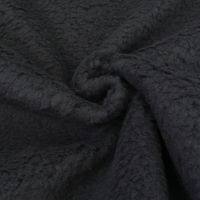 Plüsch Lamm Teddy Krimmer Stoff schwarz