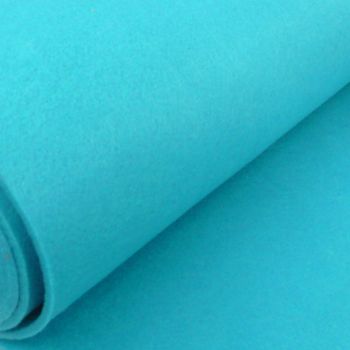 Bastelfilz einfarbig türkis 45cm Breite 4mm Stärke