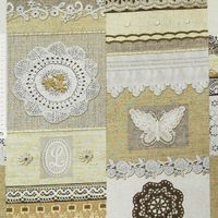 35635-Dekostoff-Baumwolle-Patchwork-Landhaus-Spit_1.jpg Dekostoff Canvas Ottoman Patchwork Landhaus Spitze braun creme