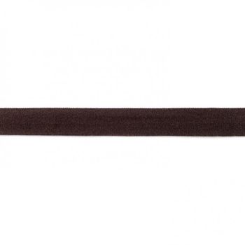 Jersey Schrägband dunkelbraun Breite: 2cm