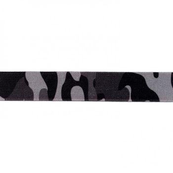 Gummi Band Camouflage Tarn grau Breite: 2,5cm