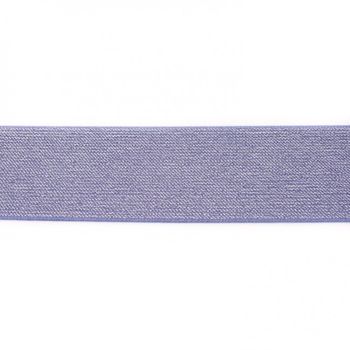 Gummi Band Glitzer lila Meterware Breite: 5cm