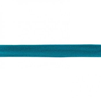 Jersey Schrägband petrol Breite: 2cm