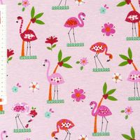 36236-Dekostoff-Flamingo-Blumen-rosa_1.jpg Dekostoff Canvas Ottoman Flamingo Blumen rosa 1.40m breit