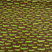 36244-Dekostoff-Krokodil-braun-gruen_1.jpg Dekostoff Canvas Ottoman Krokodil braun grün 1.40m Breite