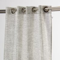 36337-Fertiggardine-Fertigvorhang-oesenschal-mit-_1.jpg Fertiggardine Fertigvorhang Ösenschal mit Metallösen schmale Streifen schwarz weiß 145x245cm