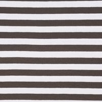Jersey Viskose Streifen 1cm braun weiß