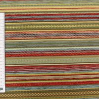 Möbelstoff Bezugsstoff KRUMBACH Streifen rot blau braun grün beige
