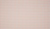 Baumwollstoff kariert weiß puder rosa 5mm