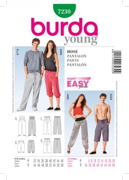 Burda Schnittmuster 7230 Hose