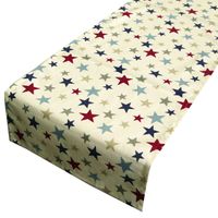38218-Schoener-Leben-Tischlaeufer-Funky-Stars-Stern.jpg Schöner Leben Tischläufer Funky Stars Sterne creme blau rot 40x160cm