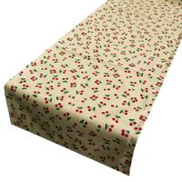 Schöner Leben Tischläufer Kirschen natur rot grün 40x160cm