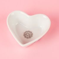 Schale Porzellan Herz weiß 7x7cm