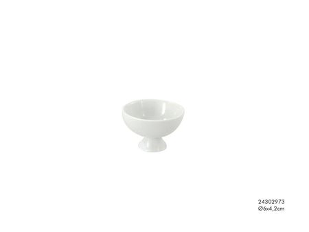 Schale Porzellan weiß klein 6x4.2cm