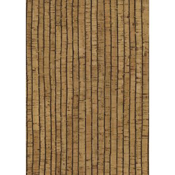 Rayher Korkstoff Streifen braun 0.5mm 45x30cm gerollt