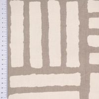 Clarke & Clarke Baumwollstoff Malva taupe braun