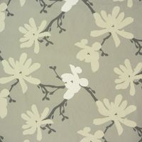 Clarke & Clarke Baumwollstoff Blumen Äste Tilda taupe grau creme