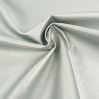 Kunstleder Polsterstoff Kaiman Meterware metallic silber Breite