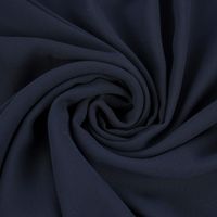 Chiffon Meterware dunkelblau