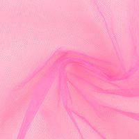 Kreativstoff Tüll Polyester neon pink 1,4m Breite drapiert
