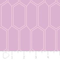 Baumwollstoff Emilia by Camelot Sechsecke beere pink 1.10m Breite