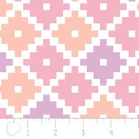 39859-Baumwollstoff-Emilia-by-Camelot-Blumen-Vier_1.jpg BW Emilia by Camelot Blumen Vierecke Pastell weiß rosa