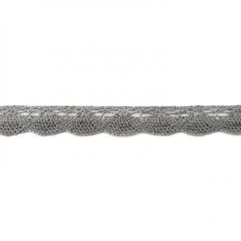 Spitze Zierband dunkelgrau Breite: 2cm