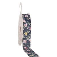 Clayre & Eef Band dunkelblau Rosen selbstklebend 4m x1.5cm