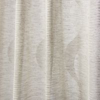 Fertigvorhang Ösenschal mit Metallösen Geschwungen grau weiß 145x245cm