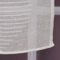 Fertigvorhang Ösenschal mit Metallösen Geschwungen wollweiß 145x245cm